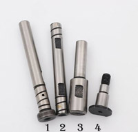 NO.1 Pin, NO.2 pin,take up lever shaft, press foot shaft