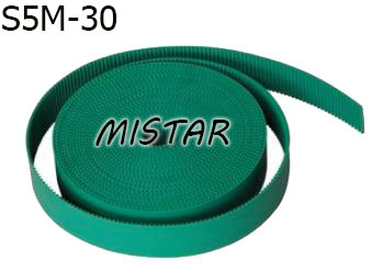 S5M,30MM width green timing belt for embroidery machines (open)